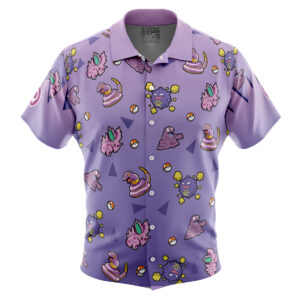 Chemise hawaïenne Type Poison Pokémon - Maison Otaku