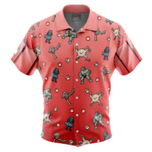 Chemise hawaïenne Type Combat Pokémon - Maison Otaku