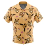 Chemise hawaïenne Motif Évoli Pokémon – Maison Otaku