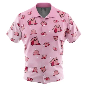 Chemise hawaïenne Motif Kirby - Maison Otaku