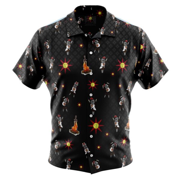 Chemise hawaïenne Motif Praise The Sun Dark Souls - Maison Otaku – Image 2