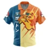 Chemise hawaïenne Attaque Dracaufeu Pokémon - Maison Otaku