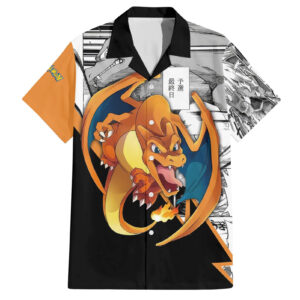 Chemise hawaïenne Dracaufeu Style Manga - Maison Otaku