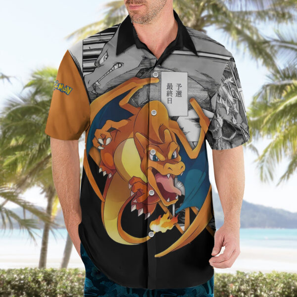 Chemise hawaïenne Dracaufeu Style Manga - Maison Otaku – Image 3