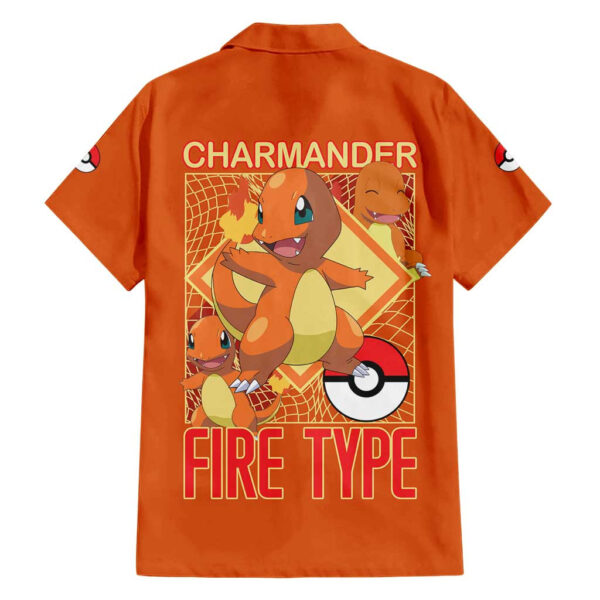 Chemise hawaïenne Salamèche Pokémon - Maison Otaku – Image 2