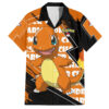 Chemise hawaïenne Salamèche Pokémon Style Sombre - Maison Otaku