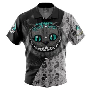 Chemise hawaïenne Cheshire Cat Alice au Pays des Merveilles - Maison Otaku