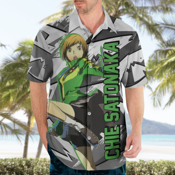 Chemise hawaïenne Chie Satonaka Persona Style Cyber - Maison Otaku – Image 3