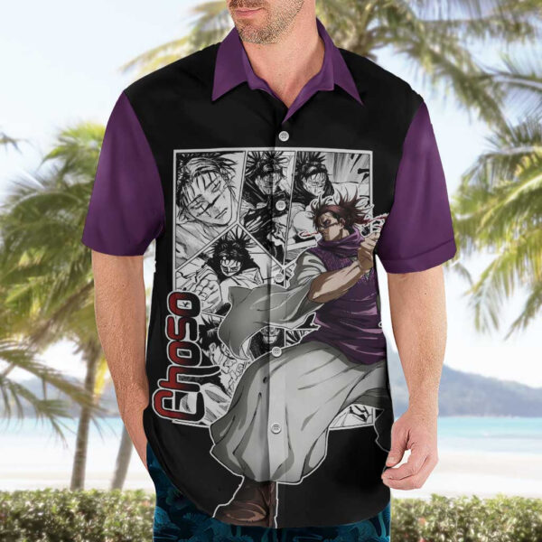 Chemise hawaïenne Choso Jujutsu Kaisen Manga - Maison Otaku – Image 3