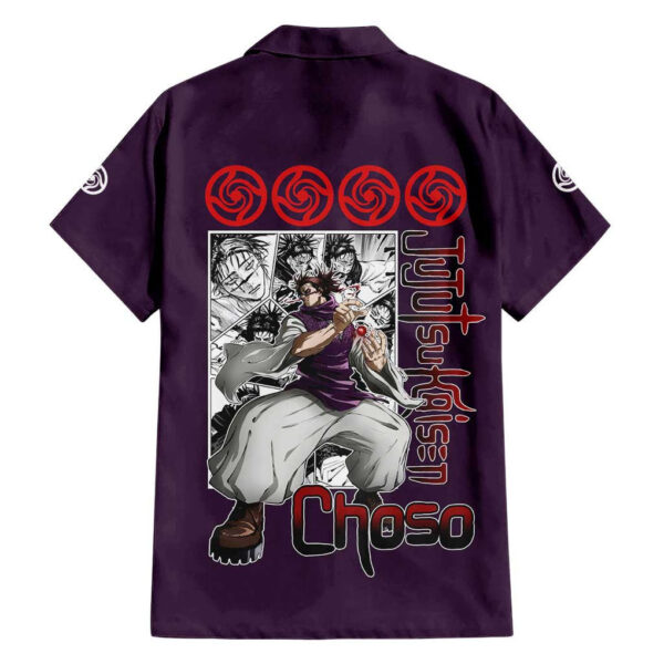 Chemise hawaïenne Choso Jujutsu Kaisen style manga - Maison Otaku – Image 2
