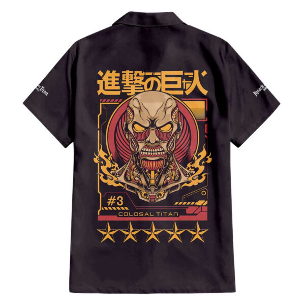 Chemise hawaïenne Titan Colossal L’Attaque des Titans - Maison Otaku – Image 2