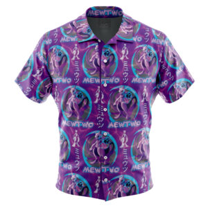 Chemise hawaïenne Cosmic Mewtwo Pokémon - Maison Otaku
