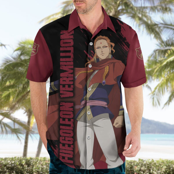 Chemise hawaïenne Fuegoleon Vermillion Black Clover - Maison Otaku – Image 3