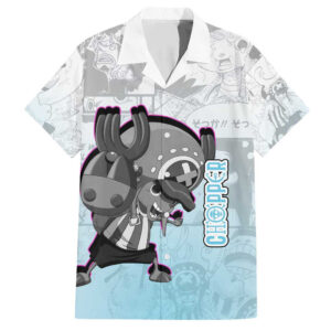Chemise hawaïenne Chopper mignon One Piece style manga - Maison Otaku