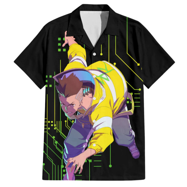Chemise hawaïenne David Martinez Cyberpunk - Maison Otaku