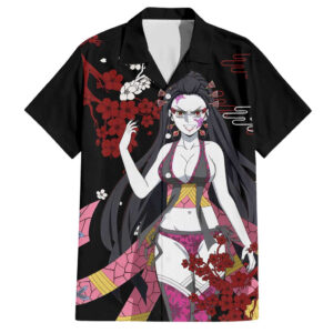 Chemise hawaïenne Daki Demon Slayer style japonais - Maison Otaku