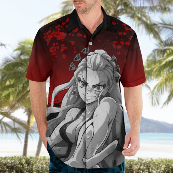 Chemise hawaïenne Daki Demon Slayer style japonais - Maison Otaku – Image 3