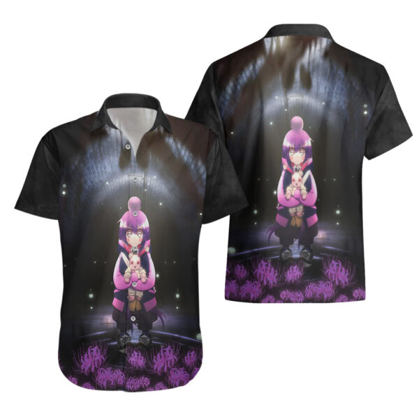 Chemise hawaïenne Yayoi Dark Gathering avec araignées - Maison Otaku – Image 3