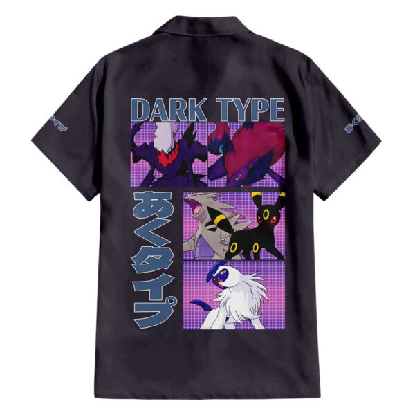 Chemise hawaïenne Pokémon type Ténèbres - Maison Otaku – Image 2