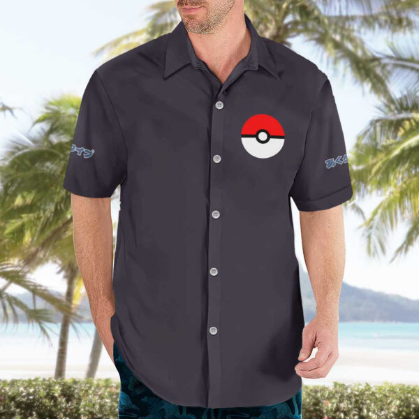 Chemise hawaïenne Pokémon type Ténèbres - Maison Otaku – Image 3