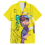 Chemise hawaïenne David Cyberpunk Edgerunners – Maison Otaku