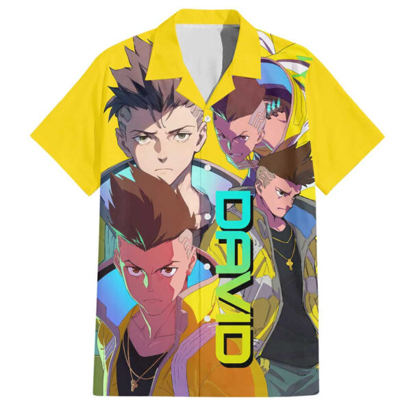 Chemise hawaïenne David Martinez Cyberpunk Edgerunners - Maison Otaku