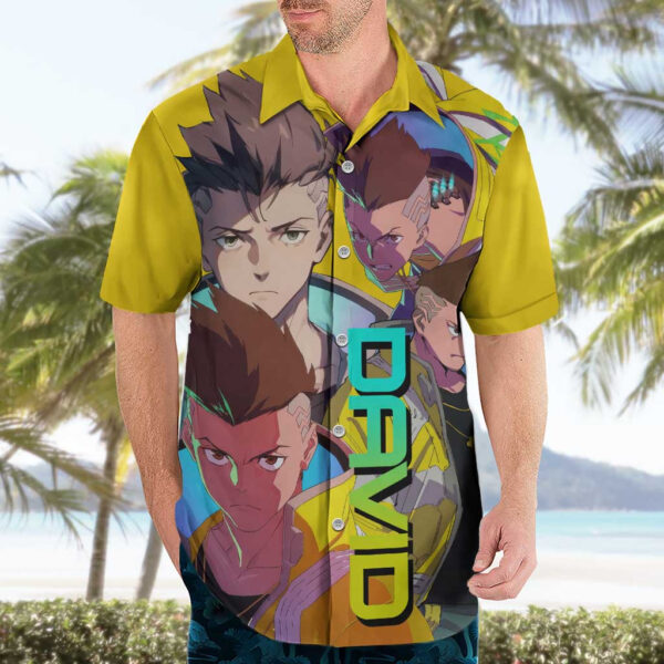 Chemise hawaïenne David Martinez Cyberpunk Edgerunners - Maison Otaku – Image 3
