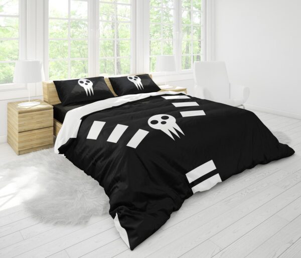 Housse De Couette Death the Kid Soul Eater Parure de lit Ensemble De Literie – Image 2
