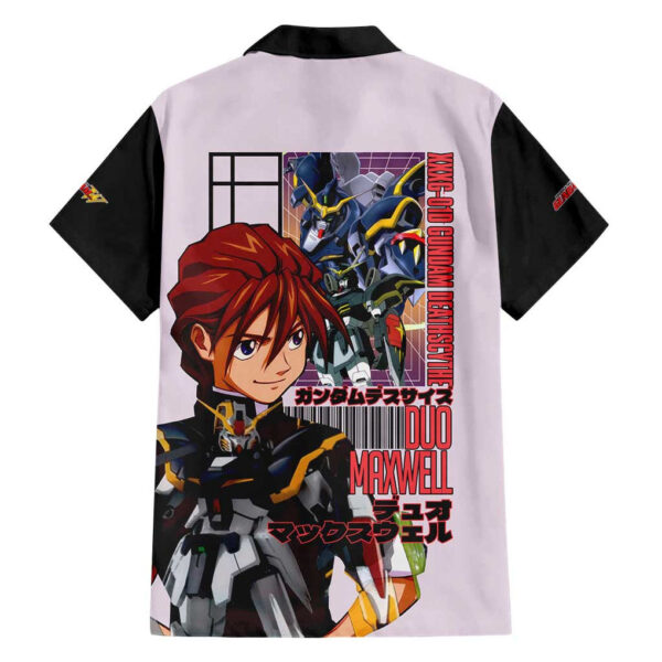Chemise hawaïenne Gundam Deathscythe x Duo Maxwell – Gundam Wing Endless Waltz - Maison Otaku – Image 2