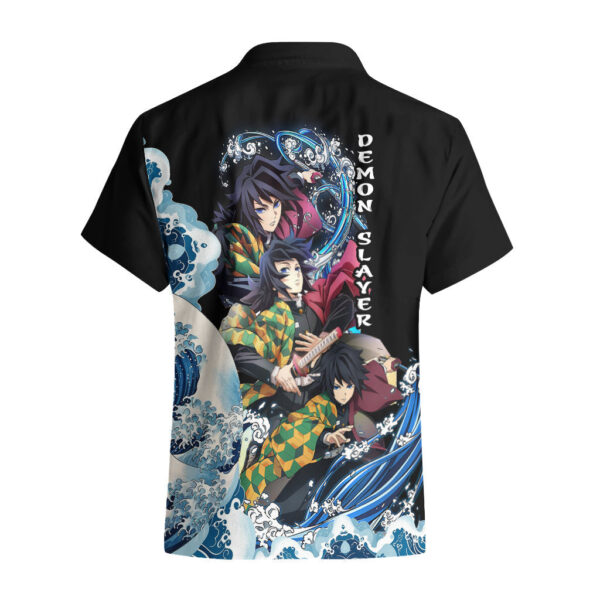 Chemise hawaïenne Giyu Tomioka – Demon Slayer Pilier de l’eau - Maison Otaku – Image 3