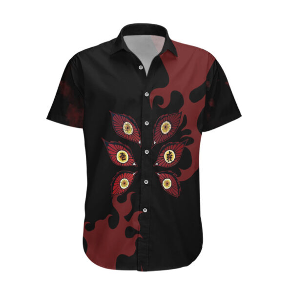 Chemise hawaïenne Kokushibo – Demon Slayer Lune Rouge - Maison Otaku – Image 2