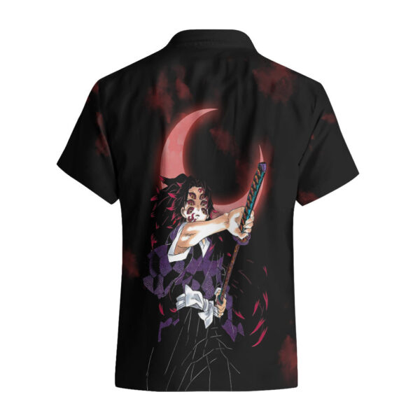 Chemise hawaïenne Kokushibo – Demon Slayer Lune Rouge - Maison Otaku – Image 3