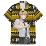 Chemise hawaïenne Denji – Chainsaw Man édition Noël – Maison Otaku