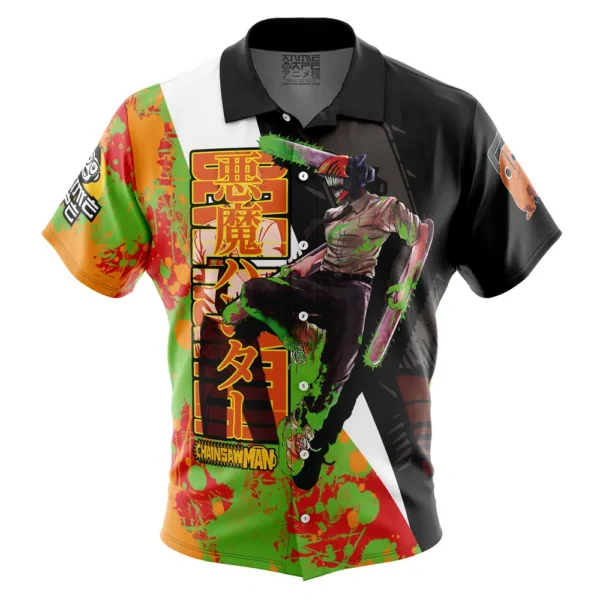 Chemise hawaïenne Denji Chainsaw Man - Maison Otaku