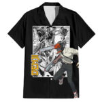 Chemise hawaïenne Denji – Chainsaw Man style manga – Maison Otaku