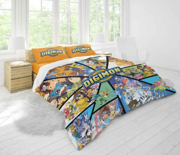 Housse De Couette Digimon Parure de lit Ensemble De Literie – Image 2