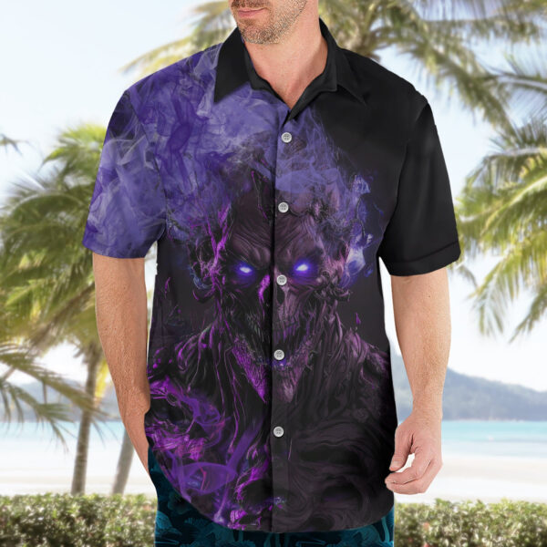 Chemise hawaïenne "Ne réveille pas le monstre en moi" - Maison Otaku – Image 3