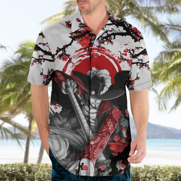 Chemise hawaïenne Dracule Mihawk – style japonais One Piece - Maison Otaku – Image 3