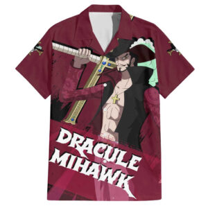 Chemise hawaïenne Dracule Mihawk – One Piece - Maison Otaku