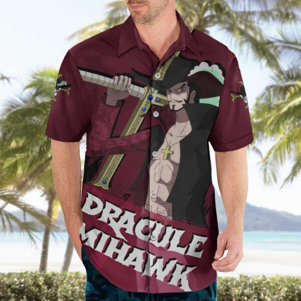 Chemise hawaïenne Dracule Mihawk – One Piece - Maison Otaku – Image 3