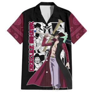 Chemise hawaïenne Dracule Mihawk – One Piece style manga - Maison Otaku