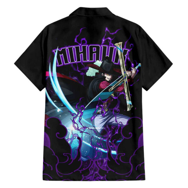 Chemise hawaïenne Dracule Mihawk – One Piece motif Haki - Maison Otaku – Image 2