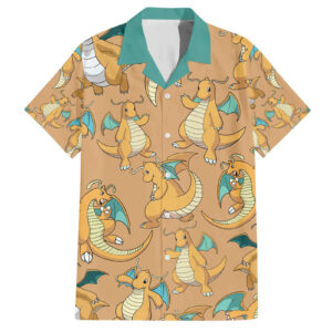 Chemise hawaïenne Dracolosse motif - Maison Otaku