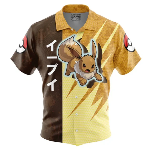 Chemise hawaïenne Attaque Évoli Pokémon - Maison Otaku
