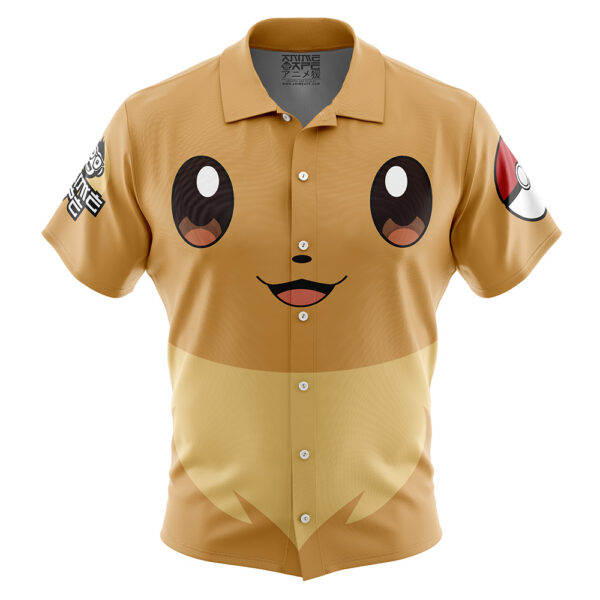 Chemise hawaïenne Visage Évoli Pokémon - Maison Otaku