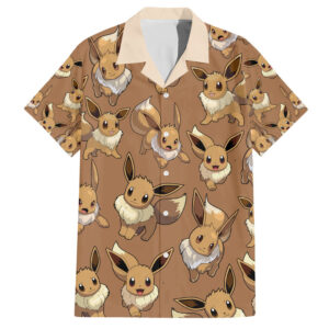 Chemise hawaïenne Évoli motif - Maison Otaku