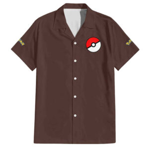 Chemise hawaïenne Évolutions Pokémon style japonais - Maison Otaku