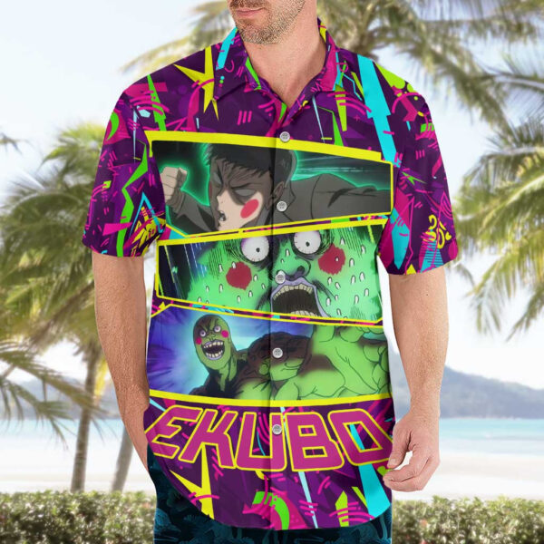 Chemise hawaïenne Ekubo Mob Psycho 100 - Maison Otaku – Image 3