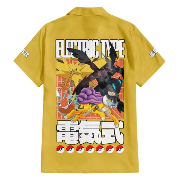 Chemise hawaïenne Pokémon type Électrik - Maison Otaku – Image 2