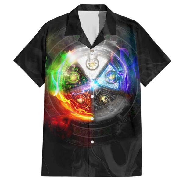 Chemise hawaïenne Magic: The Gathering éléments - Maison Otaku
